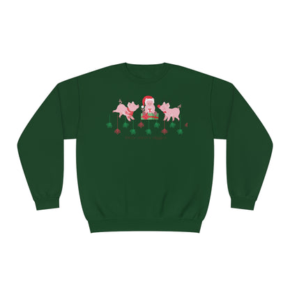 Three Merry Piggies  Crewneck Sweatshirt