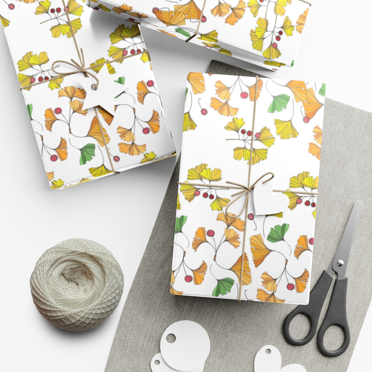 Ginkgo Autumn Gift Wrap