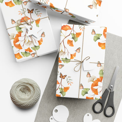 Ginkgo Autumn Gift Wrap