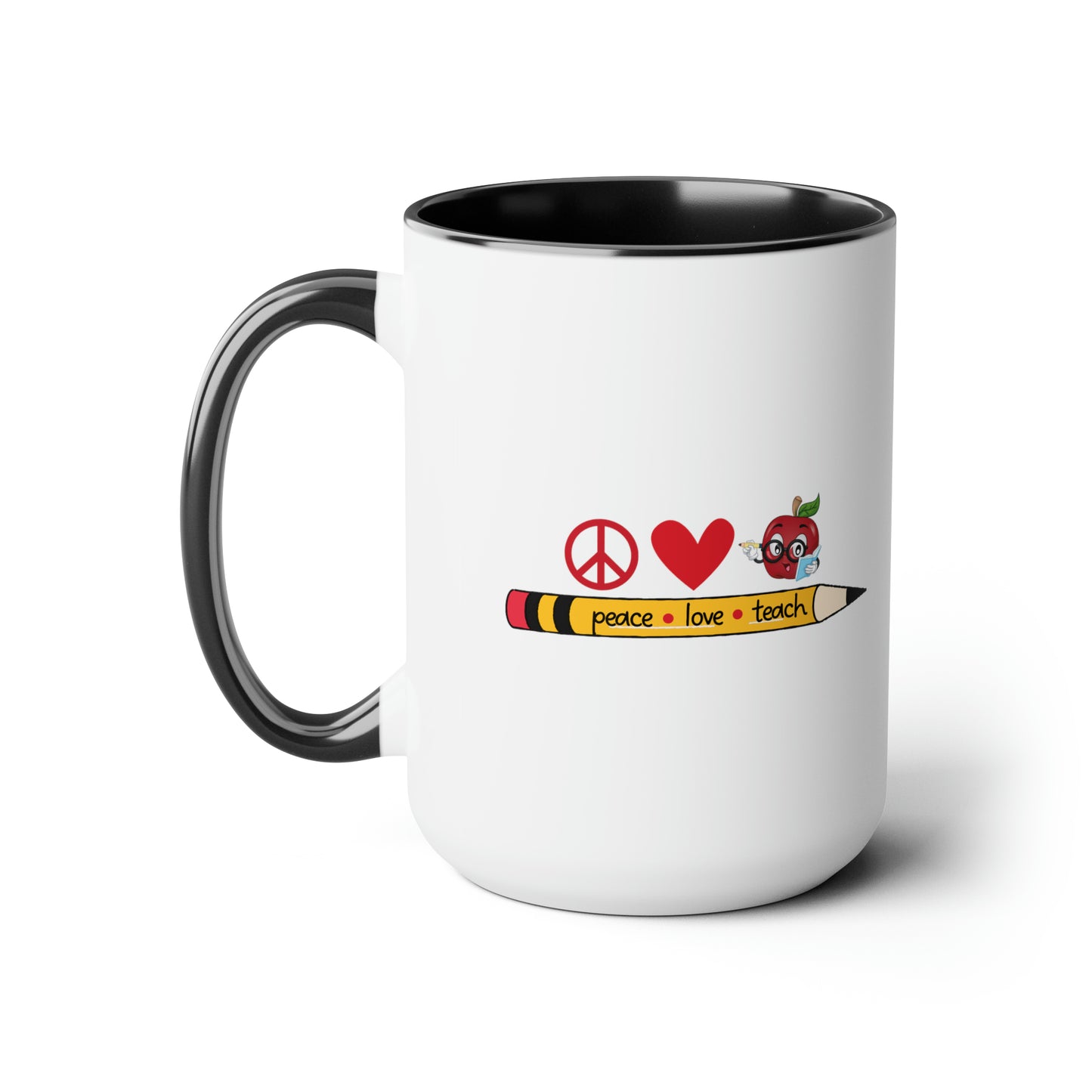 Personalized Red Heart Valentine Mug 15oz