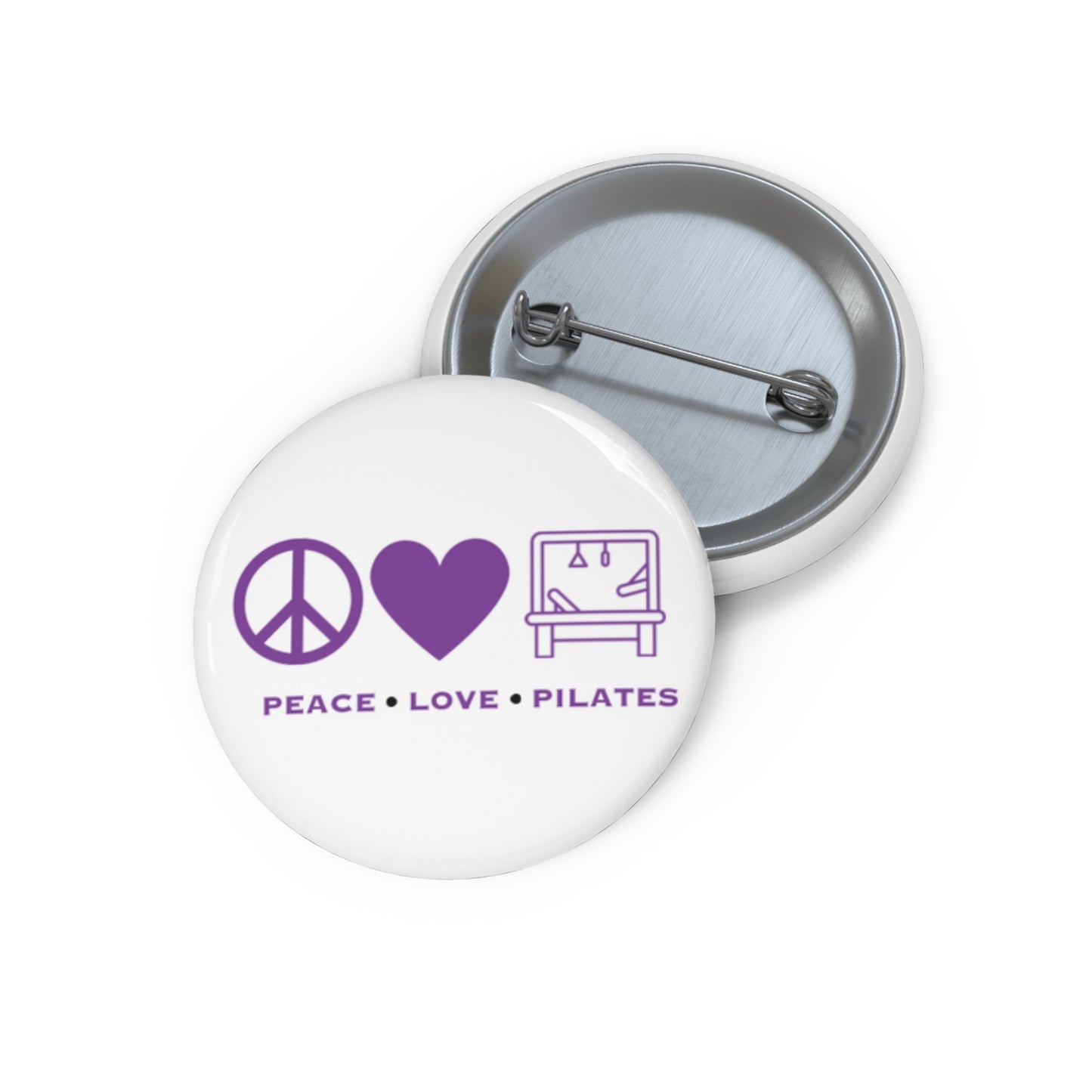 Peace Love and Pilates Buttons
