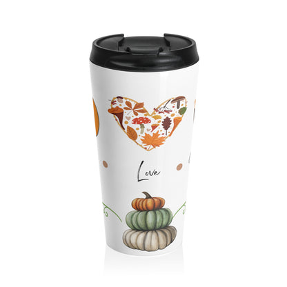 Peace Love & Pumpkin Spice Travel Mug