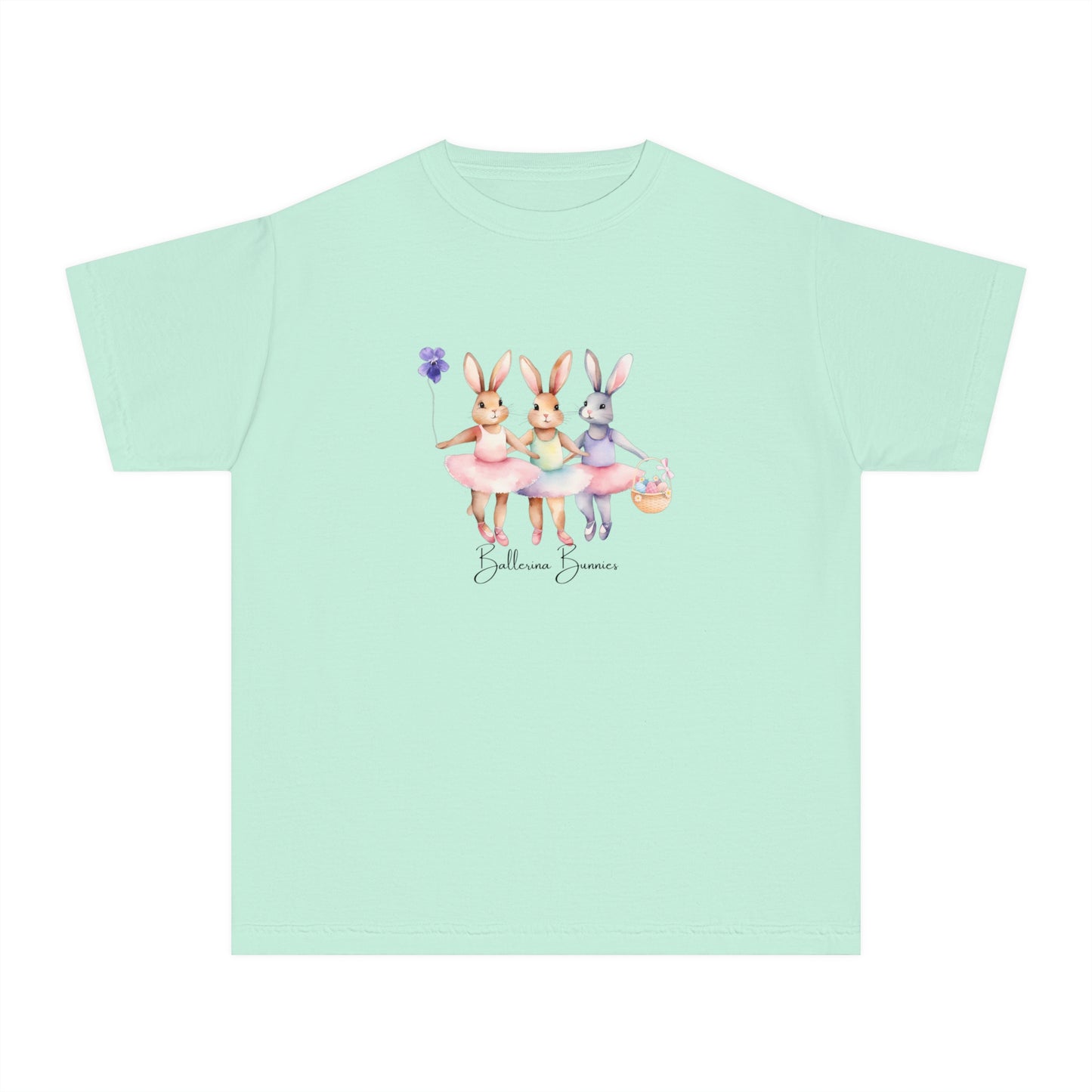 Personalized Ballerina Bunny Kids Easter Tee