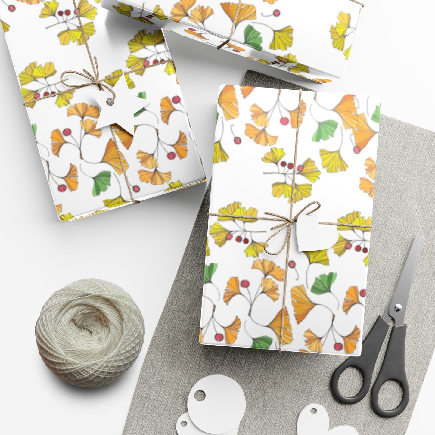 Ginkgo Autumn Gift Wrap