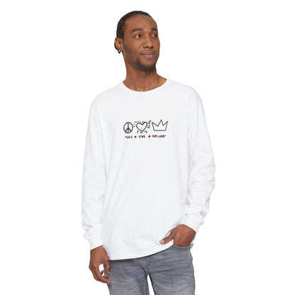 Basquiat Inspired Long Sleeve Cotton T-Shirt