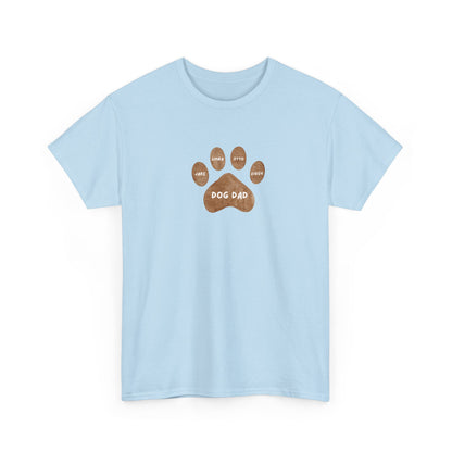 Personalized Canine Fathers Day Heavy Cotton Tee