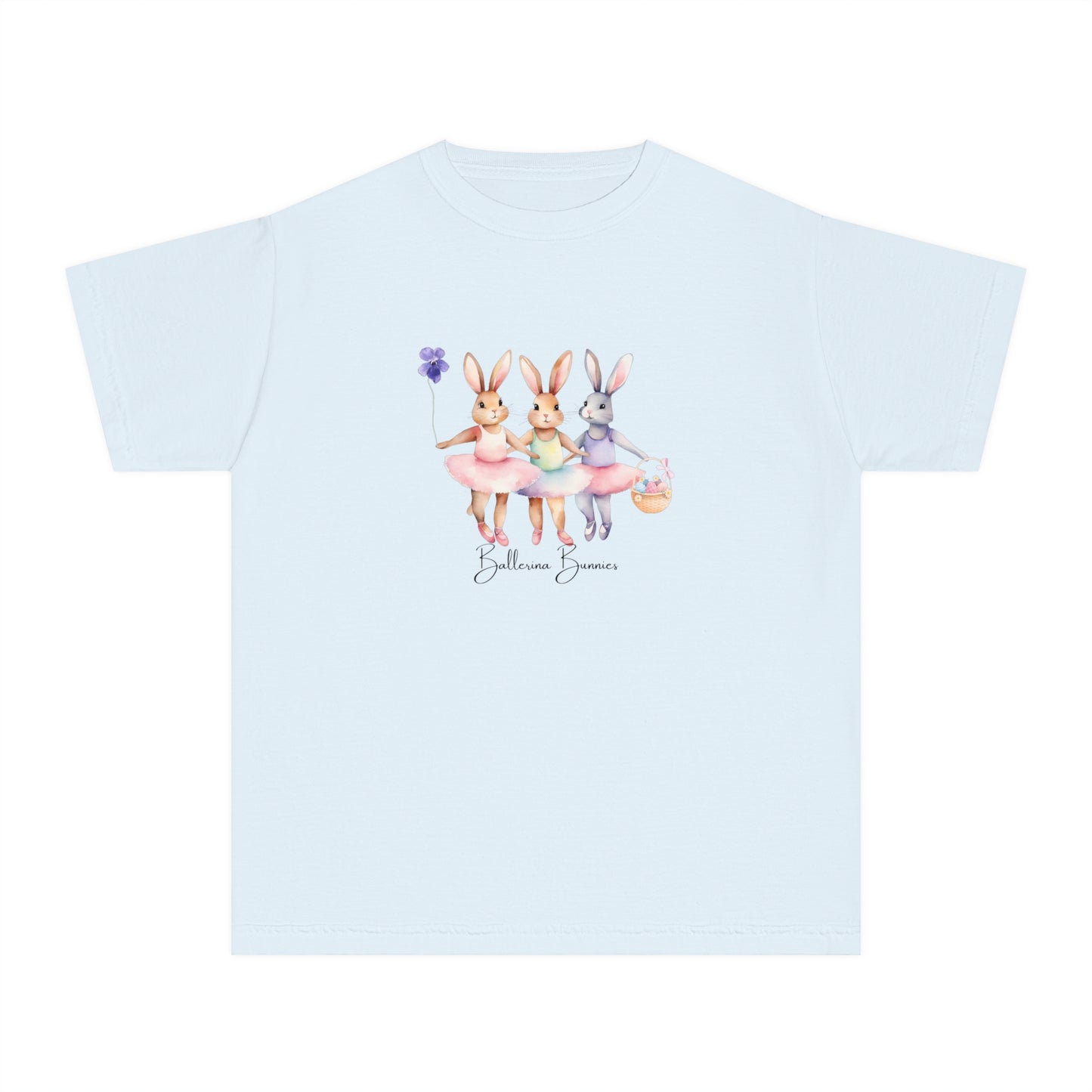 Personalized Ballerina Bunny Kids Easter Tee