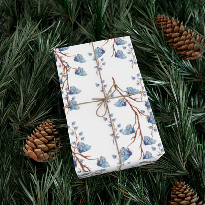 Blue Butterfly Gift Wrap