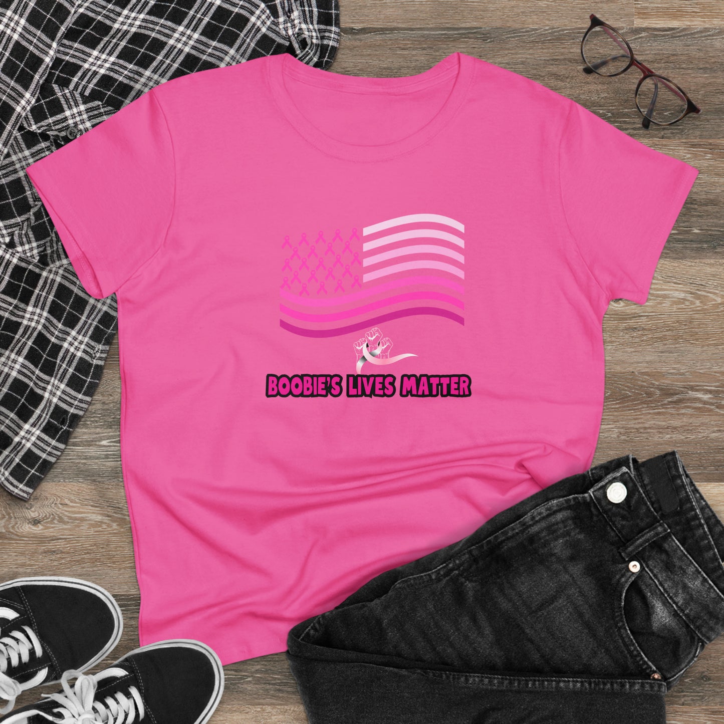 BLM Boobies Lives Matter Awareness Tee