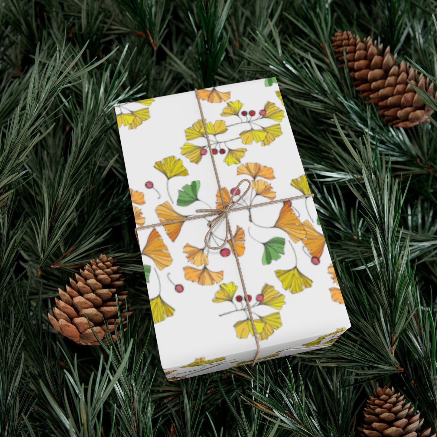 Ginkgo Autumn Gift Wrap