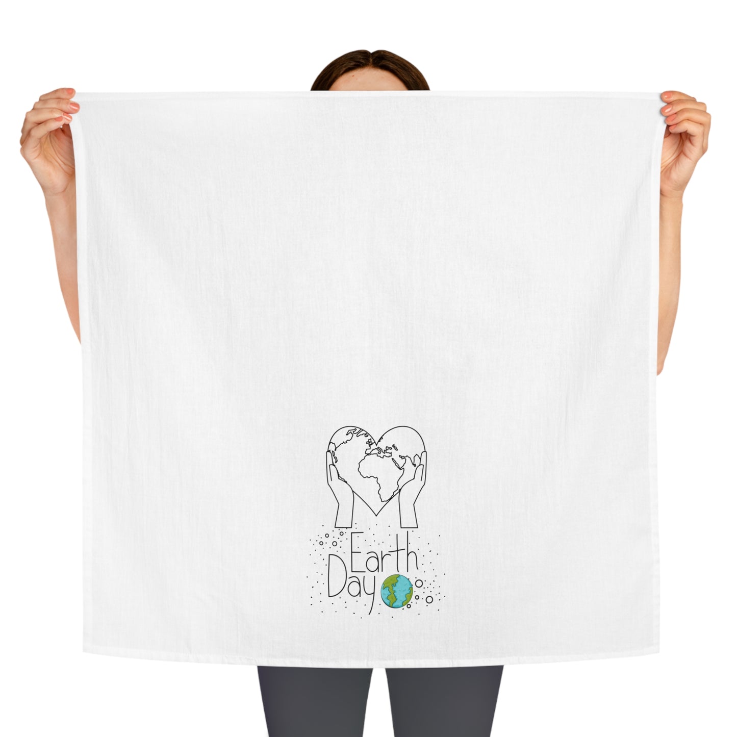 Earth in Hands Tea Towels