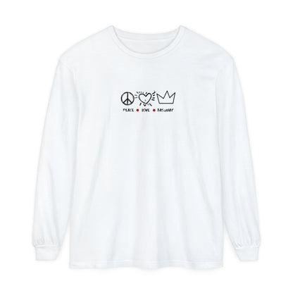 Basquiat Inspired Long Sleeve Cotton T-Shirt