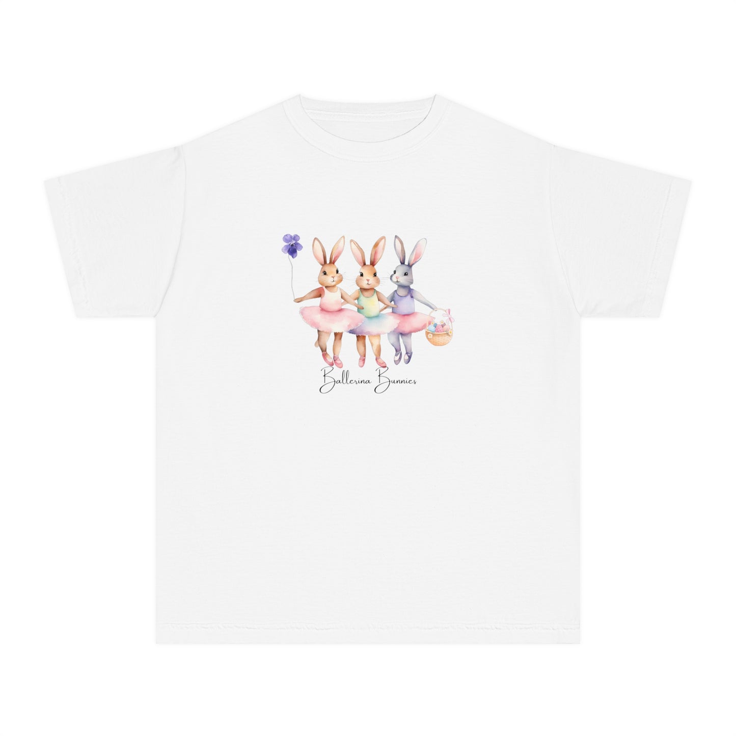 Personalized Ballerina Bunny Kids Easter Tee