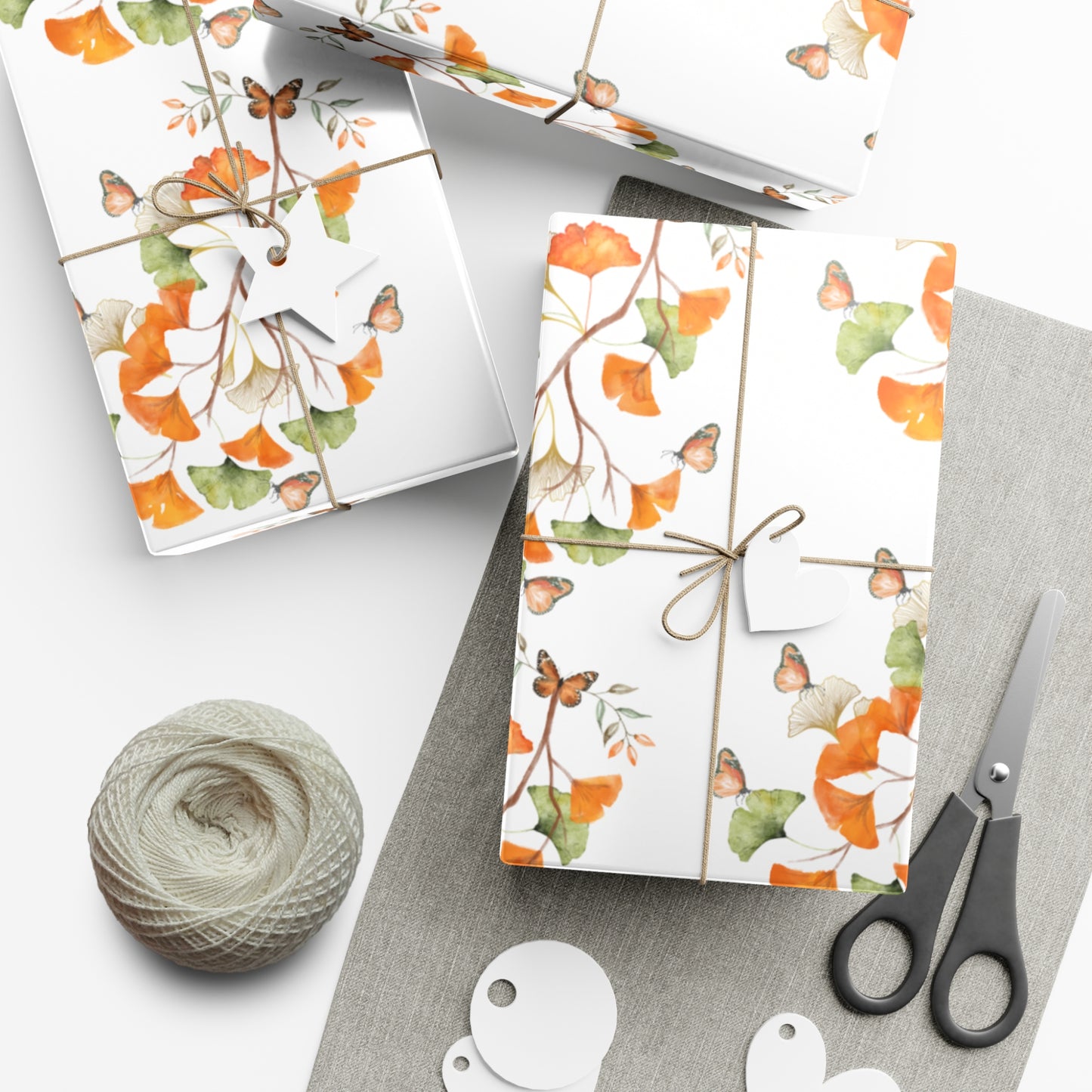 Ginkgo Autumn Gift Wrap