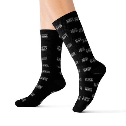 BHM Black and White Logo Socks