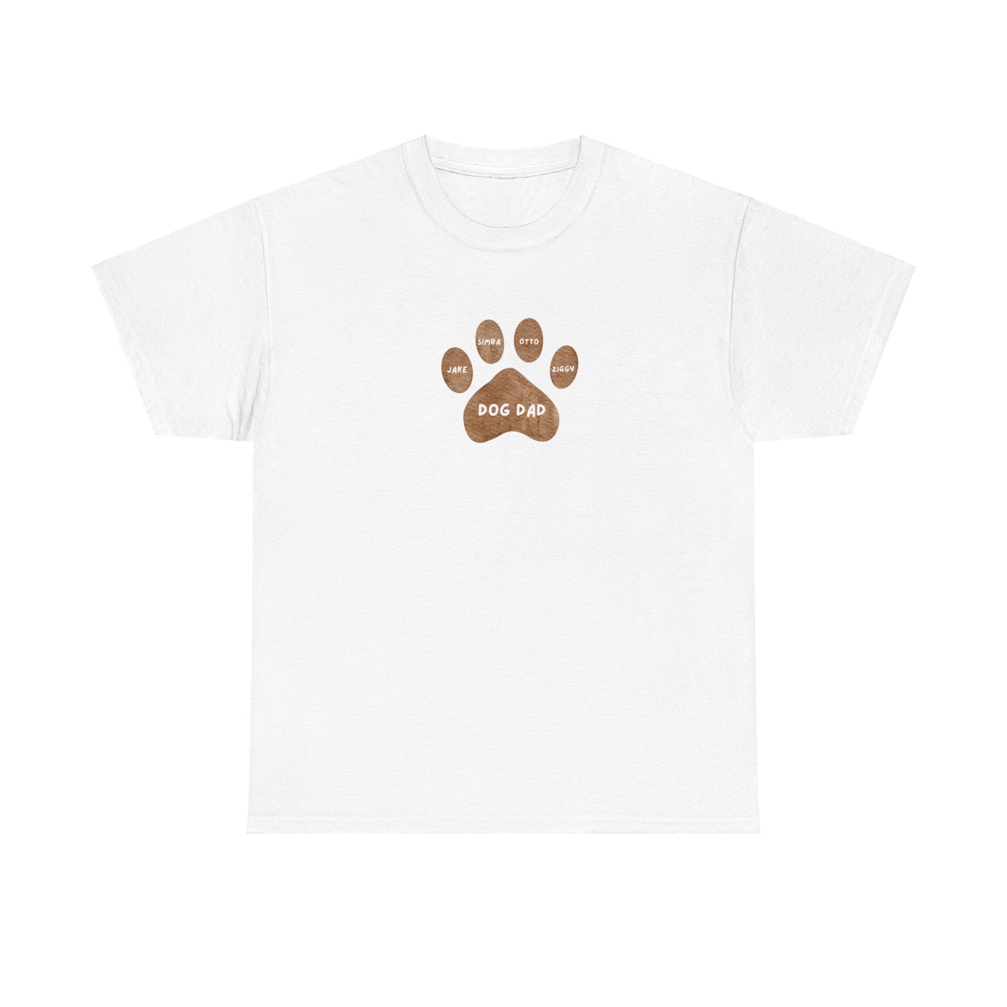 Personalized Canine Fathers Day Heavy Cotton Tee