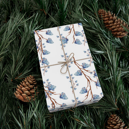 Blue Butterfly Gift Wrap