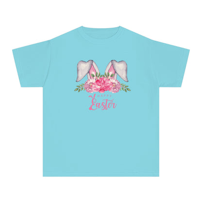 Floral Watercolor Bunny Kids Easter Tee