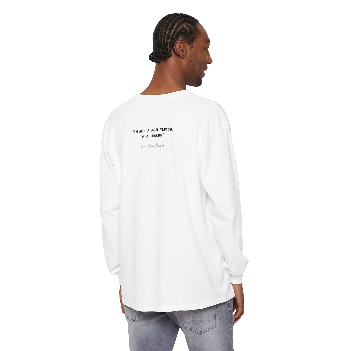 Basquiat Inspired Long Sleeve Cotton T-Shirt