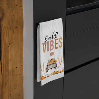 Fall Vibes Only Holiday Tea Towel
