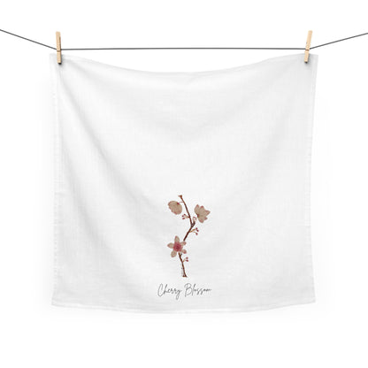 Cherry Blossom Floral Handpainted Botanical Tea Towels
