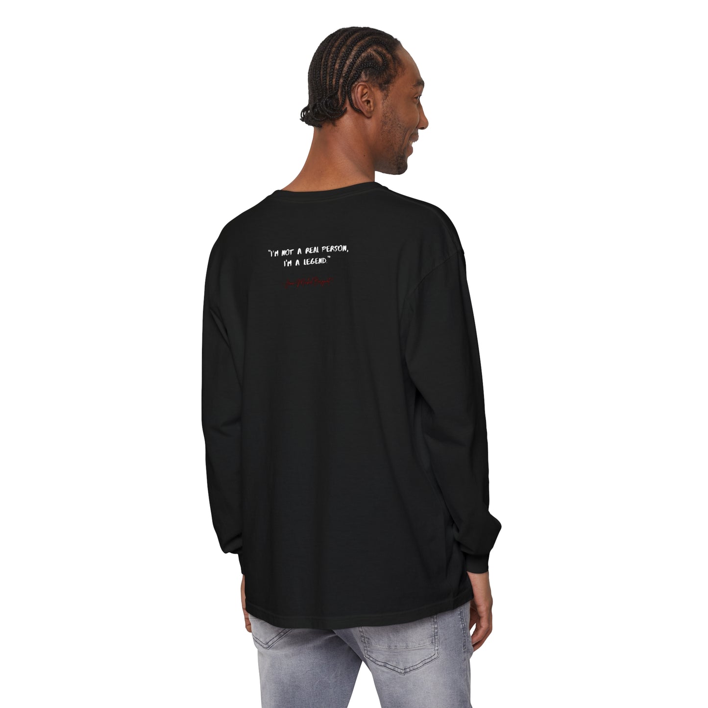 Basquiat Inspired Long Sleeve Cotton T-Shirt