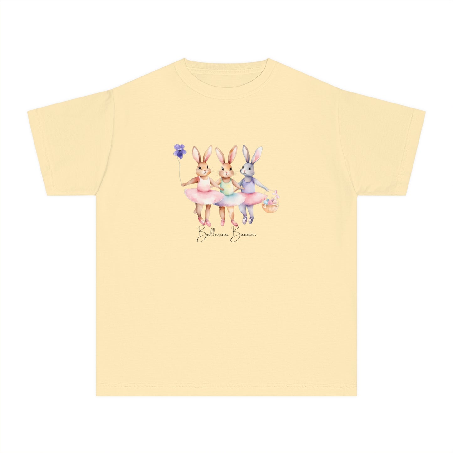 Personalized Ballerina Bunny Kids Easter Tee