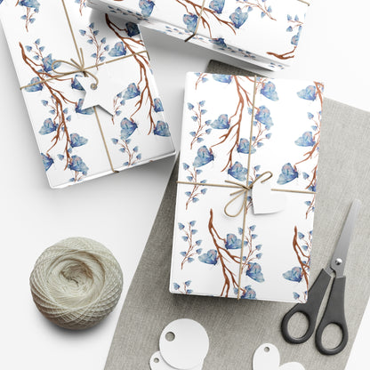 Blue Butterfly Gift Wrap