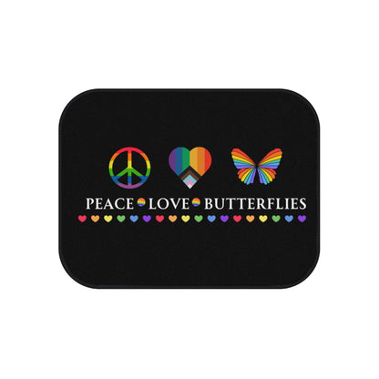 Peace, Love & Butterflies Car Mats (Set of 4)