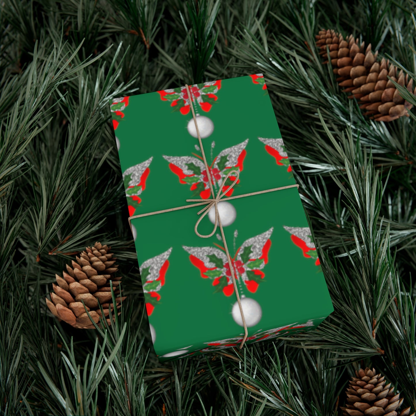 Christmas  Butterfly Gift Wrap