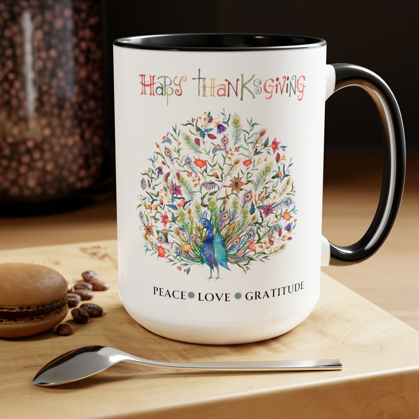 Thanksgiving Gratitude Mugs, 15oz