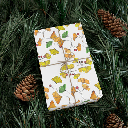 Ginkgo Autumn Gift Wrap